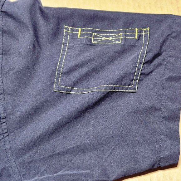 Benzene Men's Button-Up Navy Blue Shirt XL Addicted To Speed 100% Polyester - Picture 7 of 10